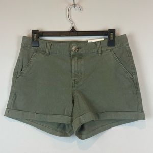 NWT! So Low Rise Favorite MIDI Green 4in Inseam Stretch Size 9 Shorts